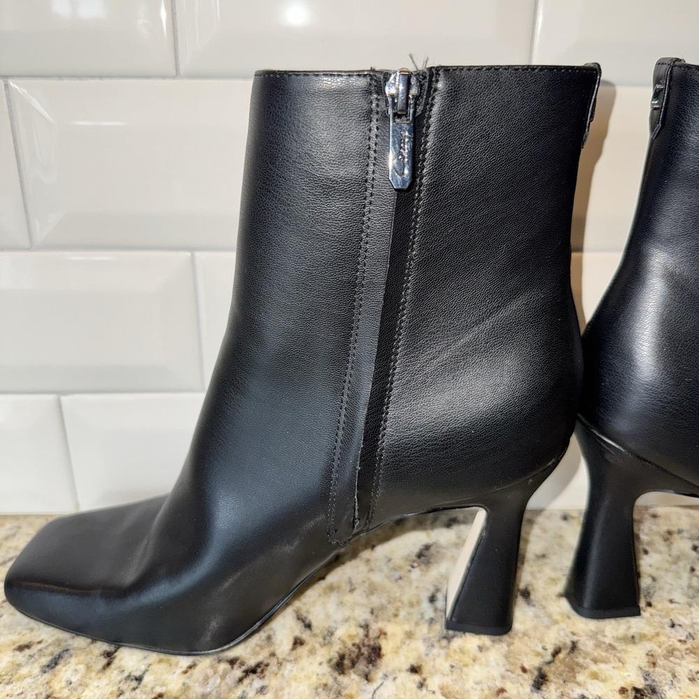 Circus NY by Sam Edelman Bootie Heel Women's 10M Emma Square Toe Black Vegan - Picture 4 of 16
